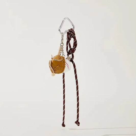 Baseball Cord Bag Charm