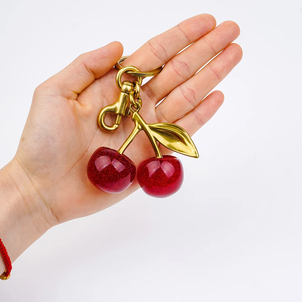 Red Cherry Bag Charm