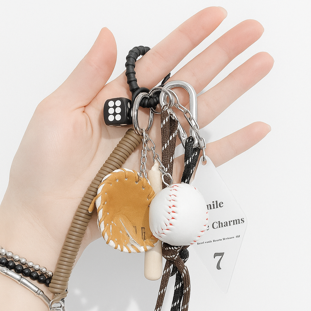 Sports League Cord Bag Charm