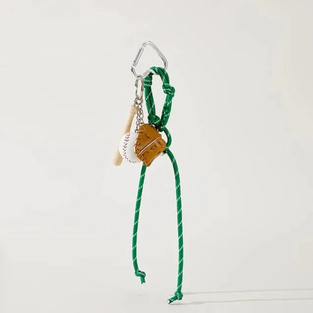 Baseball Cord Bag Charm