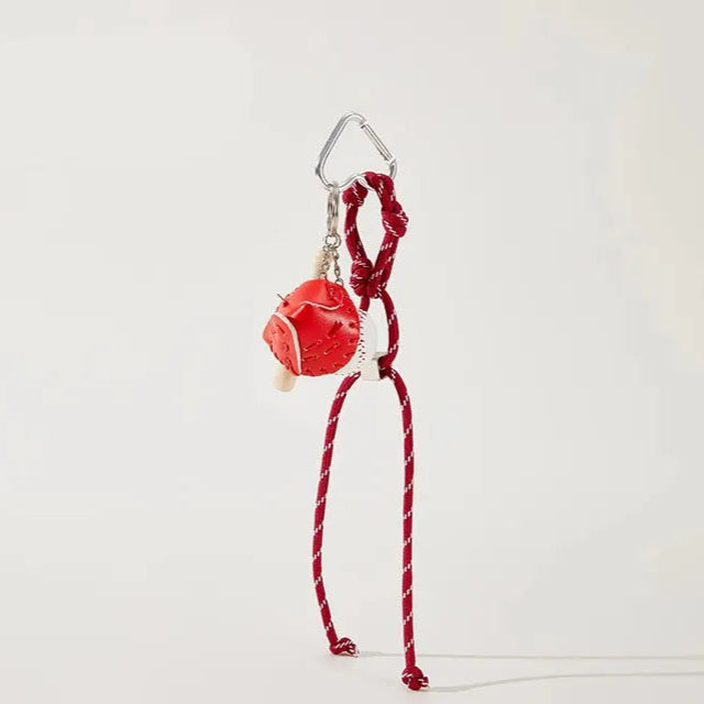 Baseball Cord Bag Charm